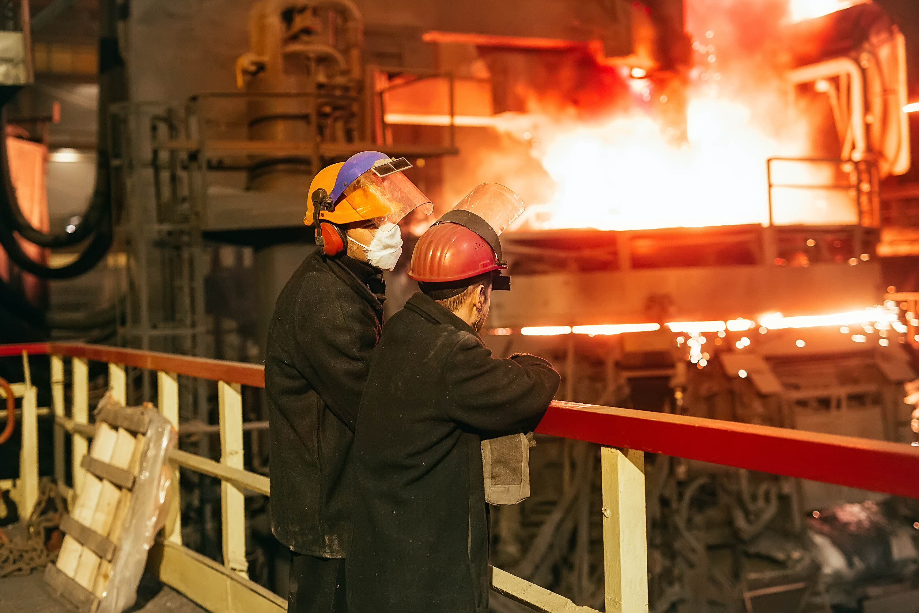 Steel plant blast furnace